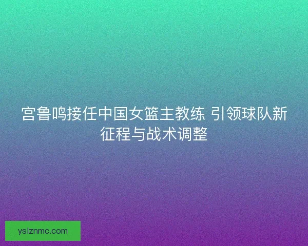 宫鲁鸣接任中国女篮主教练 引领球队新征程与战术调整